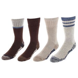 Wolverine Men's Wilderness Thermal Boot Crew Sock (4 Pair Pack)